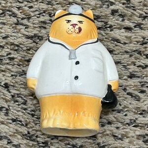 Vintage Doctor Kitty Cat Ceramic Salt/Pepper Shaker